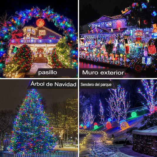 LUCES NAVIDEÑAS CON PANEL SOLAR®